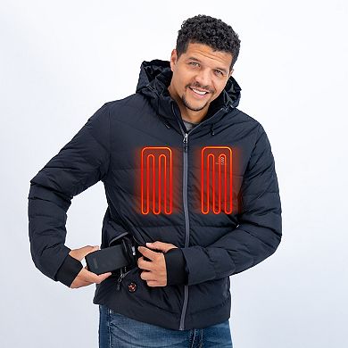 Men's Mobile Warming Crest Natural Down Heated Jacket