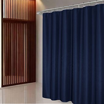 Dainty Home Hotel Collection Heavy Duty Waffle Weave Fabric Shower Curtain