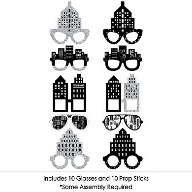 Big Dot Of Happiness Nighttime City Skyline Glasses - Paper Party Photo ...