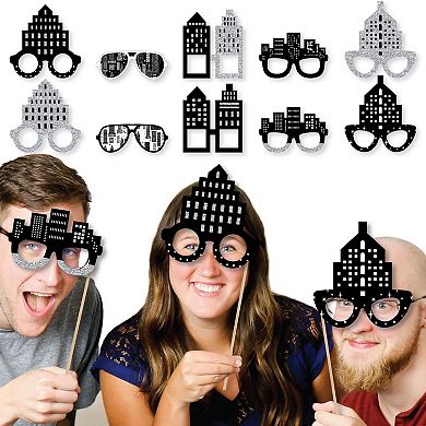 Big Dot Of Happiness Nighttime City Skyline Glasses - Paper Party Photo ...