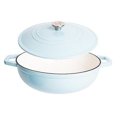 Lexi Home 5 Qt Round Enameled Dutch Oven Braiser