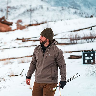 Men s Mobile Warming Agarics Pullover Heated Jacket