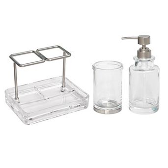 Sonoma Goods for Life® Glass Pump 3 pc Bath Accessories Set
