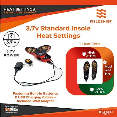 Unisex Mobile Warming Standard Heated Insoles