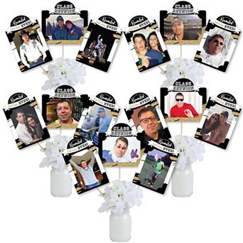 Big Dot Of Happiness Reunited Class Reunion - Picture Centerpiece Photo Table Toppers - 15 pc