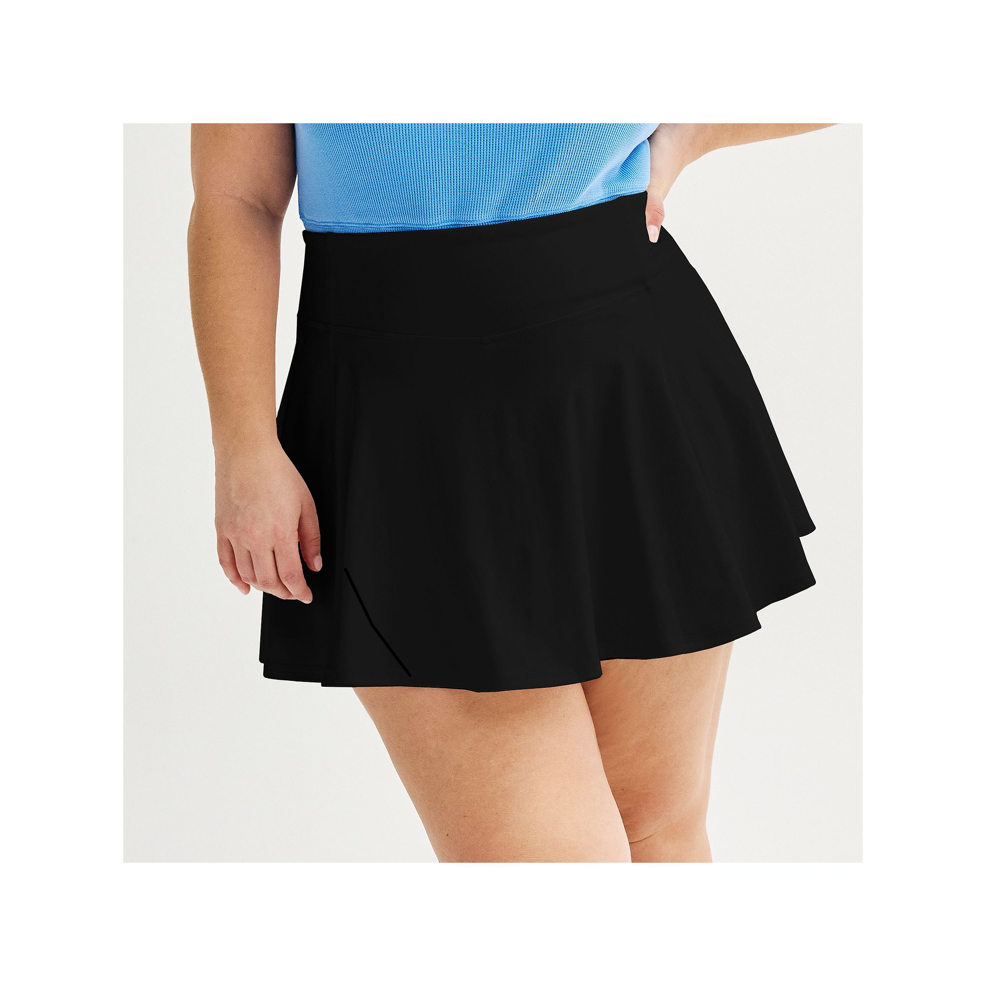 Juniors Plus Size SO® Sporty Flirty Tennis Skort, Girls, Size: 1XL, Blac