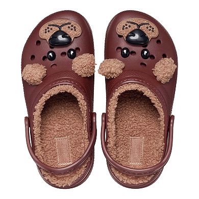 Crocs Classic Lined I Am Brown Bear Toddler Clogs