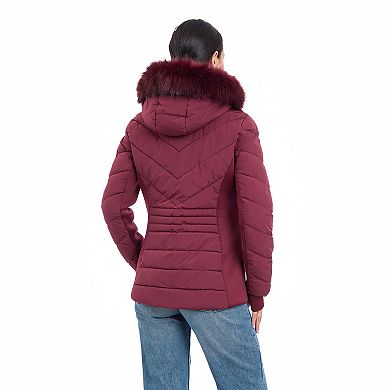 Women's London Fog Promo Fitted Puffer Jacket