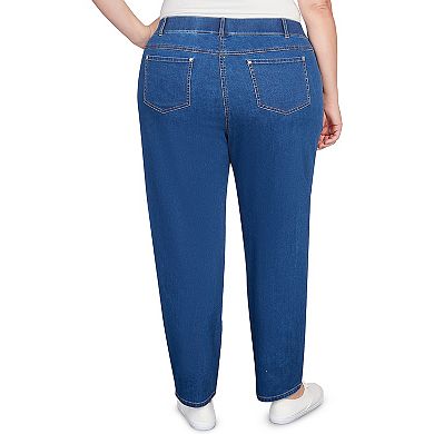 Plus Size Alfred Dunner Dark Wash Denim Average Jeans