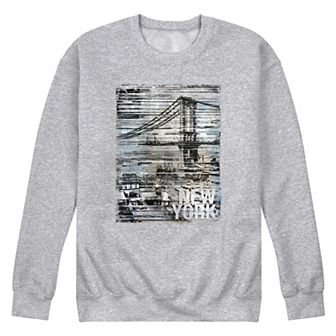 Men's Bridge Stripes Fleece Sweatshirt