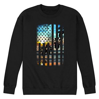 Men's Sunset Flag Fleece Sweatshirt