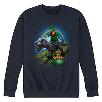 Men's Dino St Patrick's Day Fleece Sweatshirt