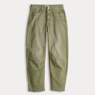 Juniors SO® High-Rise Barrel Leg Pants