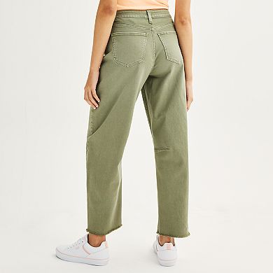 Juniors SO® High-Rise Barrel Leg Pants