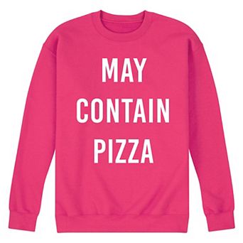 Men's May Contain Pizza Fleece Sweatshirt