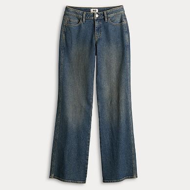 Juniors' SO® Low Rise Baggy Jeans