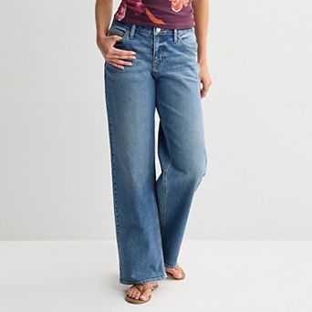 Juniors' SO® Low Rise Baggy Jeans