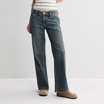 Juniors' SO® Low Rise Baggy Jeans