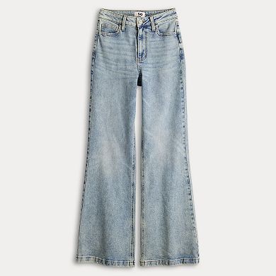 Juniors' SO High Waisted Relaxed Flare Jeans