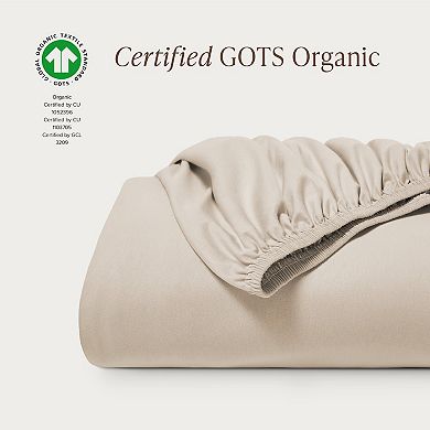 100% Organic Cotton Jersey Fitted Sheet