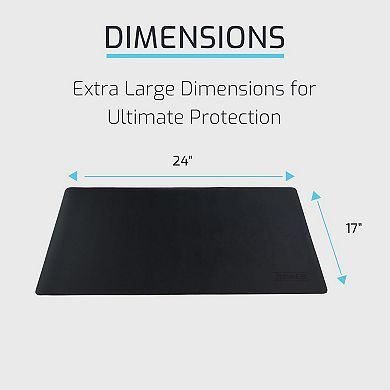 Zbrands Leather Desk Mat Pad Blotter Protector, Extended Non-slip Rectangular