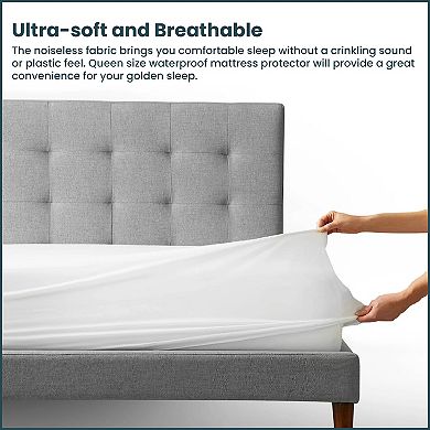 Continental Sleep, 10 To 14 Inch Ultra Soft-premium Zippered Mattress Protector Cover.