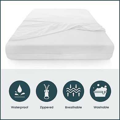 Continental Sleep, 10 To 14 Inch Ultra Soft-premium Zippered Mattress Protector Cover.