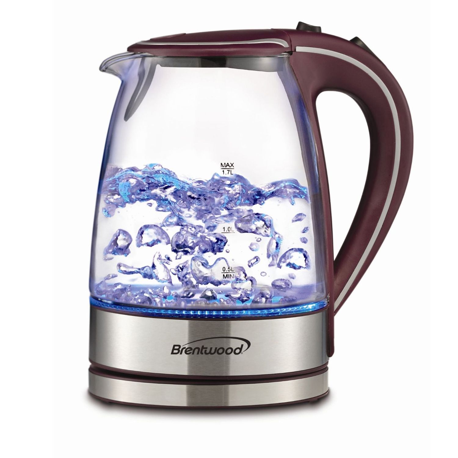 Brentwood Dual Voltage 3.3 Cup Collapsible Travel Kettle In Blue