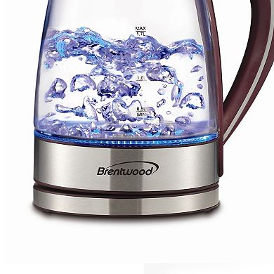 Brentwood 1.7-Liter Tempered Glass Tea Kettle