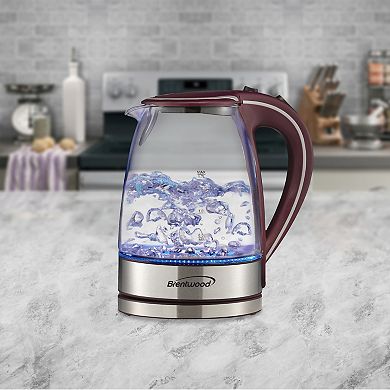 Brentwood 1.7-Liter Tempered Glass Tea Kettle