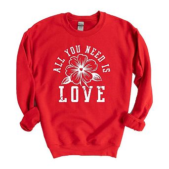 All You Need Is Love Flower Sweatshirt