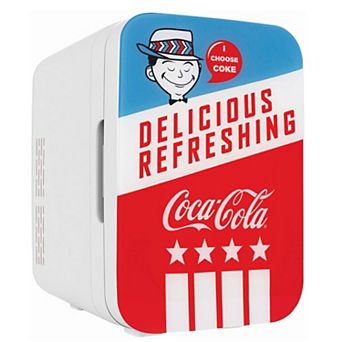 Cooluli Retro Coca-cola Mini Fridge For Bedroom - Car, Office Desk & College Dorm Room - 10l/12 Can