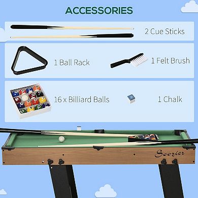 40'' Mini Pool Table Set Tabletop Billiards Game, Fun For Whole Family, Man Cave