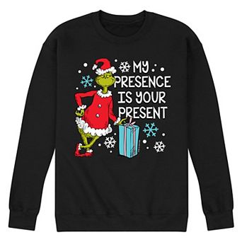 Men's Dr. Seuss My Presence Is Your Present Fleece Sweatshirt