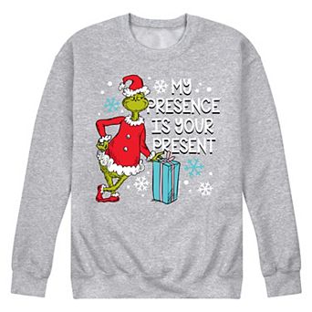 Men's Dr. Seuss My Presence Is Your Present Fleece Sweatshirt