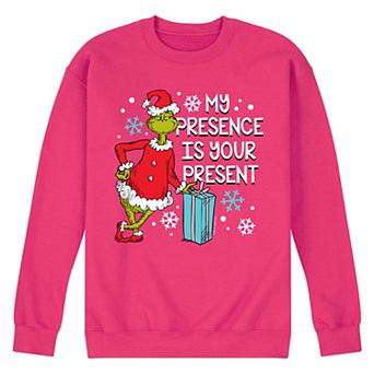 Men's Dr. Seuss My Presence Is Your Present Fleece Sweatshirt