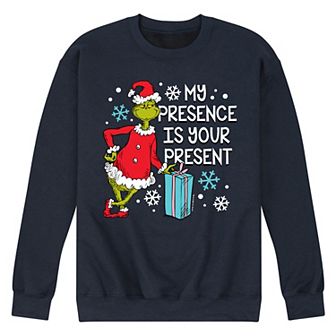 Men's Dr. Seuss My Presence Is Your Present Fleece Sweatshirt