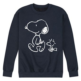 Men's Peanuts Snoopy Woodstock Fleece Sweatshirt