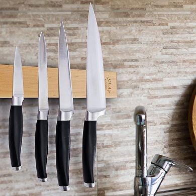 Zulay Kitchen Wooden Magnetic Knife Holder
