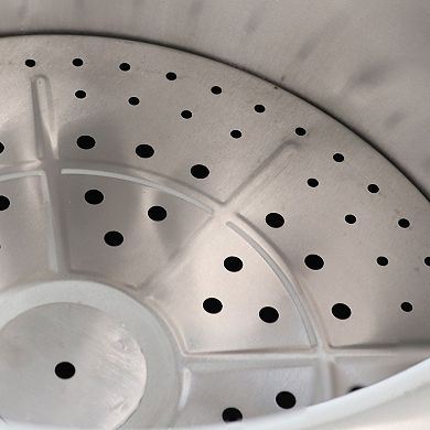 Sunnydaze 21.5 in Octagon Steel Smokeless Fire Pit with Log Poker