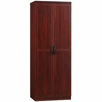 63" Rustic 2-door Kitchen Freestanding Storage Cabinet Pantry Shelves, Brown