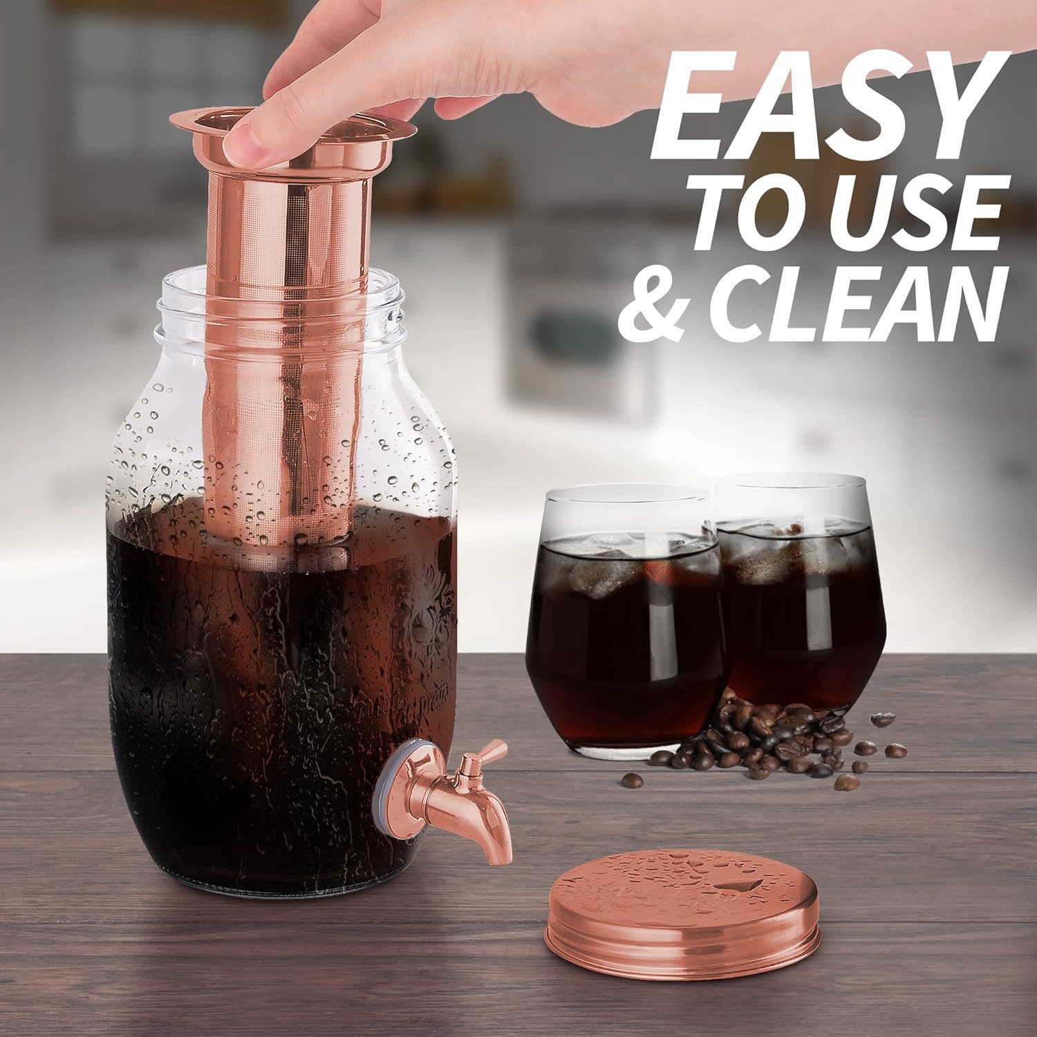Zulay Kitchen 100-Cup Stainless Steel Coffee Maker – Commercial, Keep Warm Function