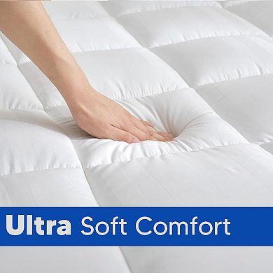 Continental Sleep, 3-inch Quilted Fitted Fluffy & Soft Mattress Pad.