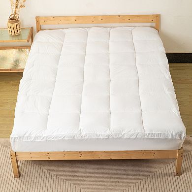 Continental Sleep, 3-inch Quilted Fitted Fluffy & Soft Mattress Pad.