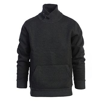 Gioberti Men's Knitted Turtleneck Collar Pullover Sweater With Soft Brushed Flannel Lining