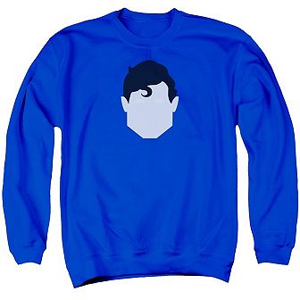 Superman Head Adult Crewneck Sweatshirt
