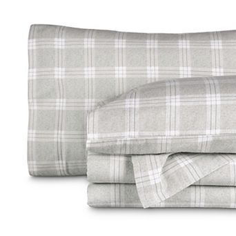 Bare Home 100% Cotton Plaid Flannel Sheet Set