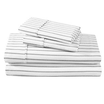 Plaid Cotton Flannel Sheet Set