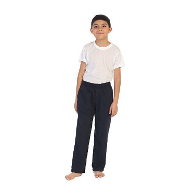 Gioberti Boy's Flannel Lounge Pajama Pants - Yarn Dye Brushed With Elastic Waist