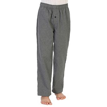 Gioberti Boy's Flannel Lounge Pajama Pants - Yarn Dye Brushed With Elastic Waist